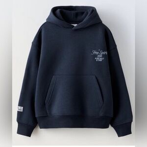 ZARA kids born wild and free hoodie sweatshirt size 11-12